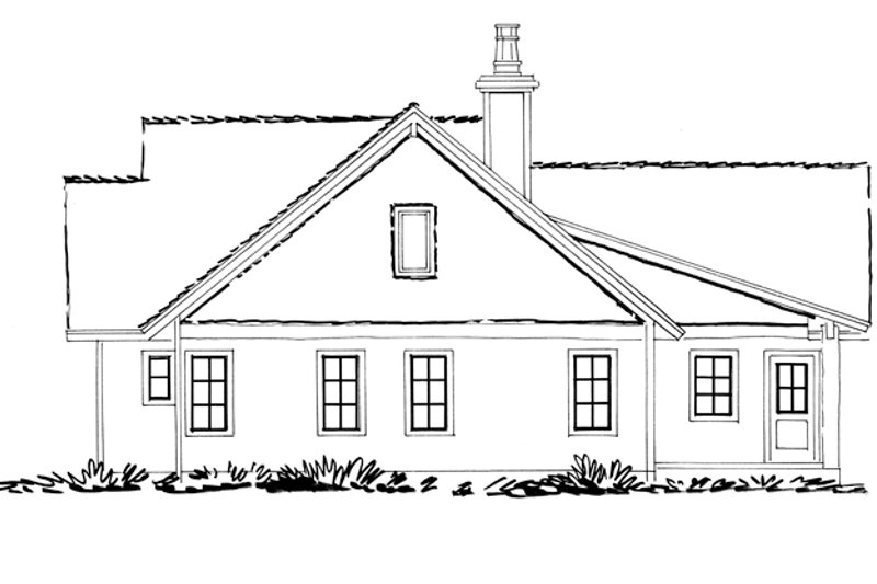 Dream House Plan - Exterior - Other Elevation for Ranch House Plan #942-15 - 3 bed, 2 bath