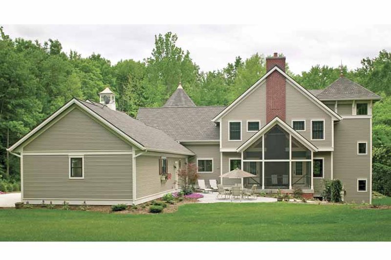 Home Plan - Exterior - Rear Elevation for Victorian House Plan #928-35 - 4 bed, 4 bath