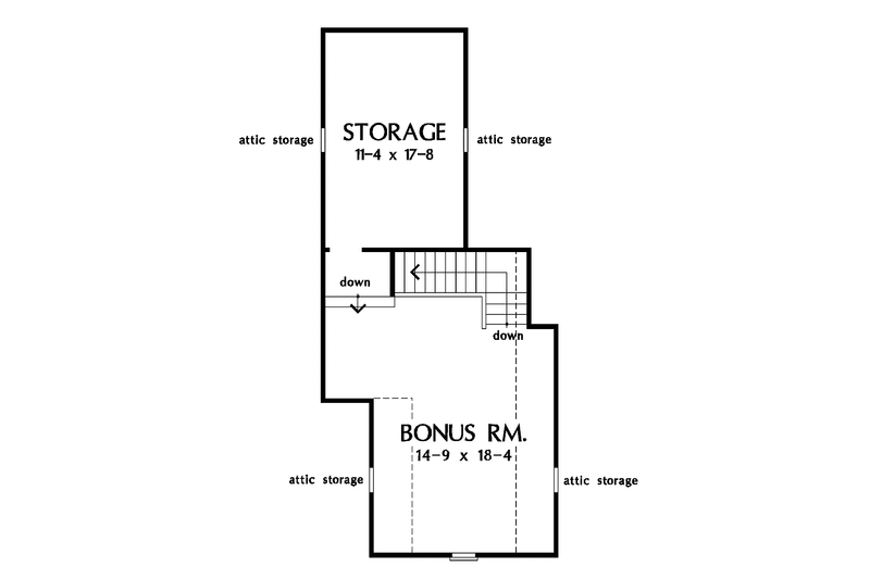 Home Plan - Floor Plan - Other Floor for Country House Plan #929-474 - 3 bed, 2 bath