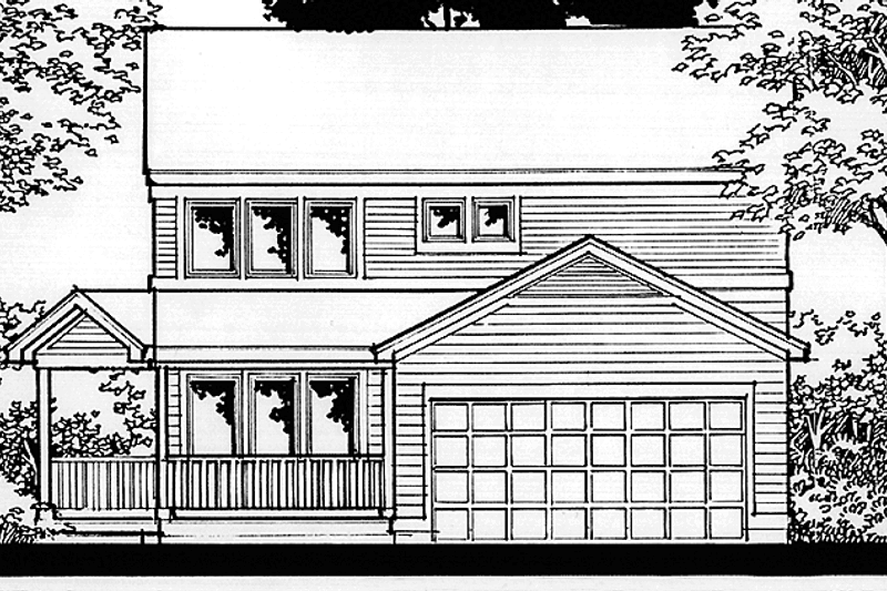House Design - Country Exterior - Front Elevation Plan #320-1445