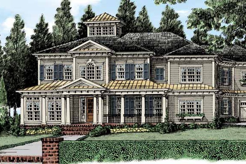 House Blueprint - Classical Exterior - Front Elevation Plan #927-481
