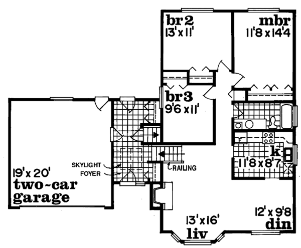 Dream House Plan - Contemporary Floor Plan - Main Floor Plan #47-789