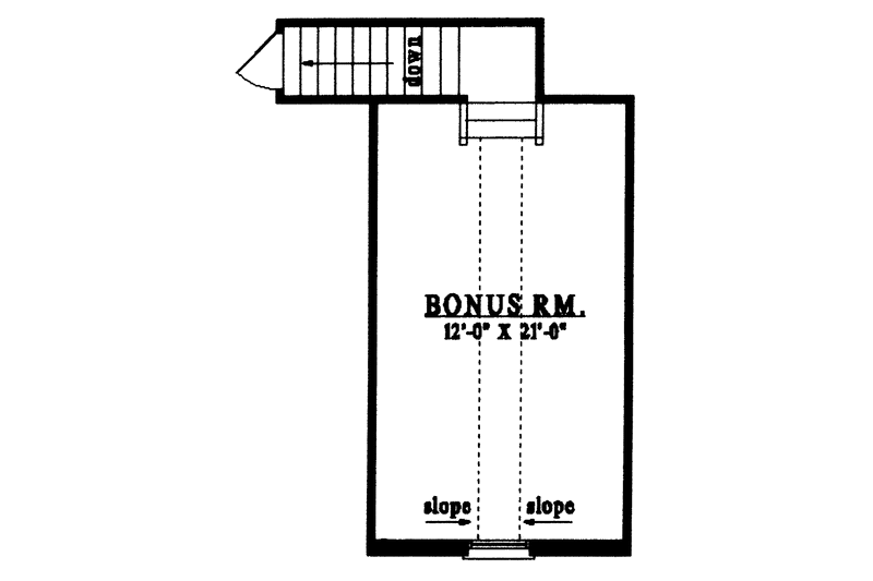 Home Plan - Floor Plan - Other Floor for Country House Plan #42-415 - 3 bed, 2 bath