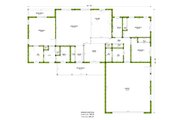 Modern Style House Plan - 3 Beds 2.5 Baths 1650 Sq/Ft Plan #1106-182 Floor 