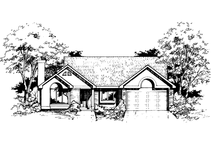 Home Plan - Ranch Exterior - Front Elevation Plan #320-725