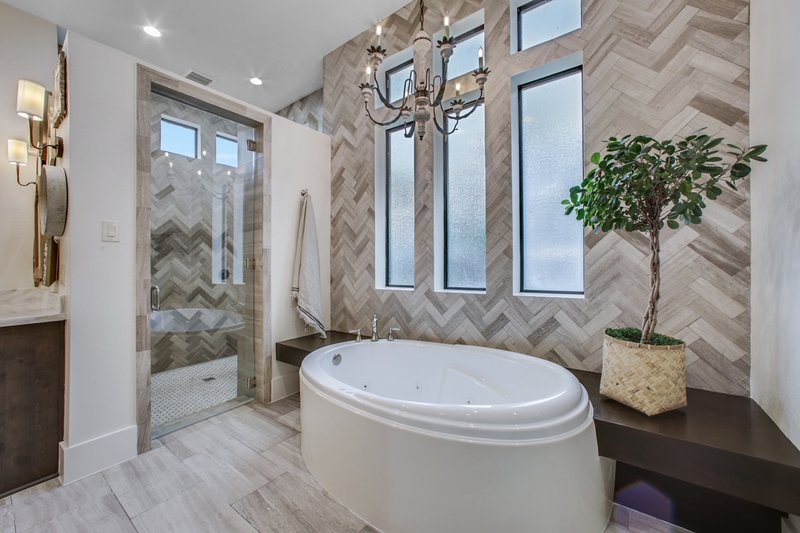 Architectural House Design - Interior - Master Bathroom for Contemporary House Plan #935-5 - 4 bed, 4 bath