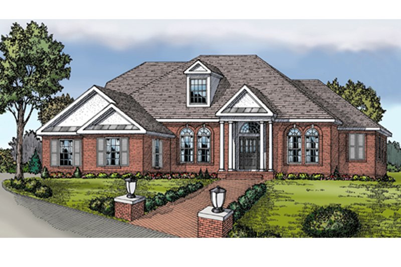 Architectural House Design - Exterior - Front Elevation 3 for Colonial House Plan #314-274 - 3 bed, 2.5 bath