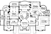 Classical Style House Plan - 5 Beds 5.5 Baths 6095 Sq/Ft Plan #119-181 