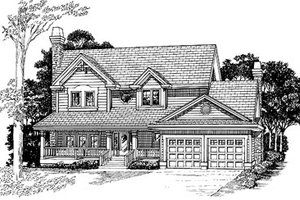 Traditional Exterior - Front Elevation Plan #47-387