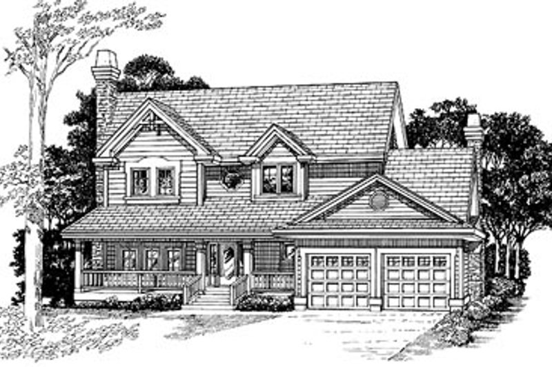 Traditional Style House Plan - 4 Beds 2.5 Baths 2142 Sq/Ft Plan #47-387