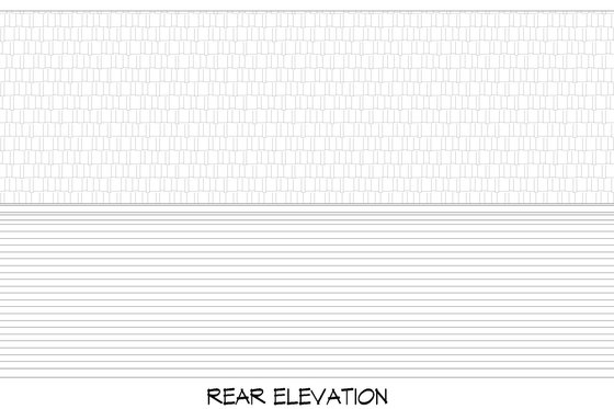 Exterior - Rear Elevation for Colonial House Plan #932-1148, 0 bath