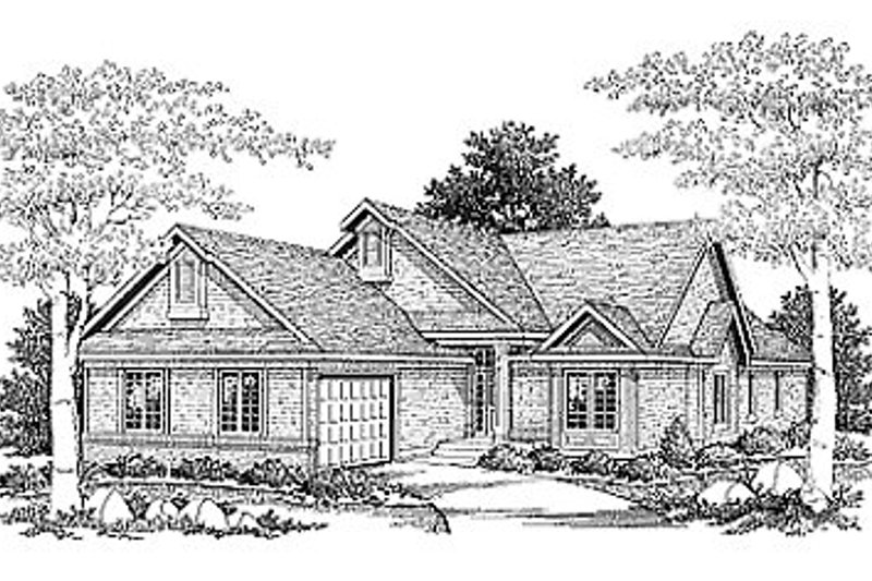 Home Plan - Traditional Exterior - Front Elevation Plan #70-235