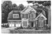 Traditional Style House Plan - 3 Beds 3.5 Baths 2809 Sq/Ft Plan #927-909 