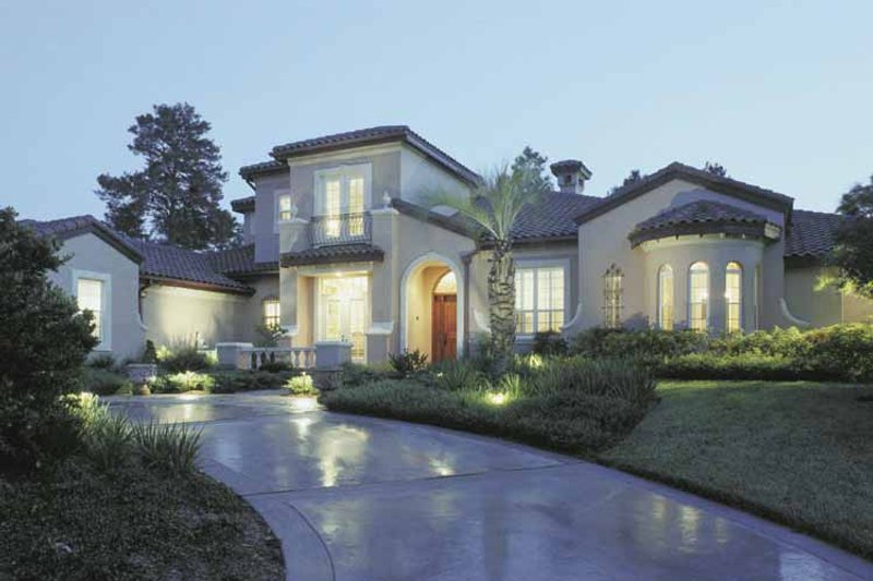 Dream House Plan - Exterior - Front Elevation 3 for Mediterranean House Plan #1039-3 - 6 bed, 6 bath