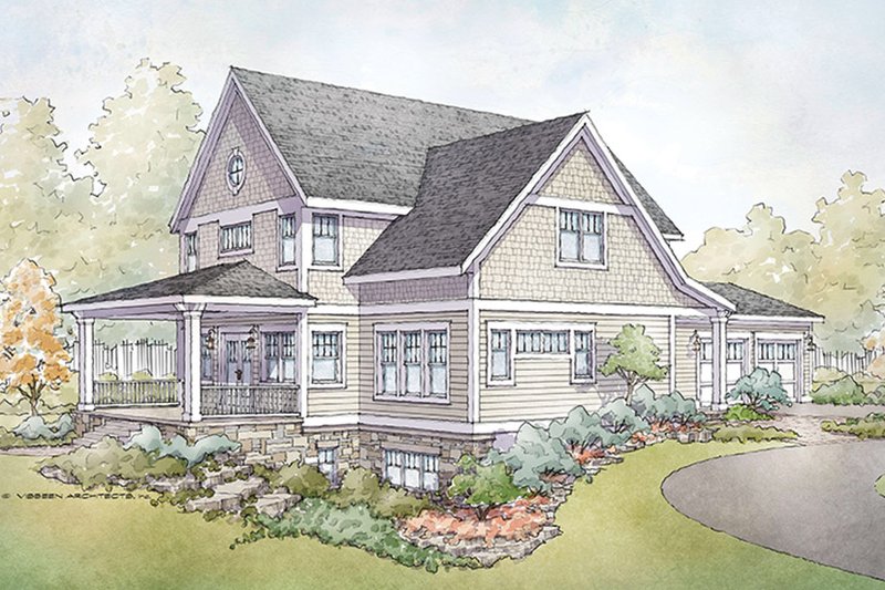 Dream House Plan - Exterior - Front Elevation 5 for Country House Plan #928-278 - 3 bed, 3.5 bath