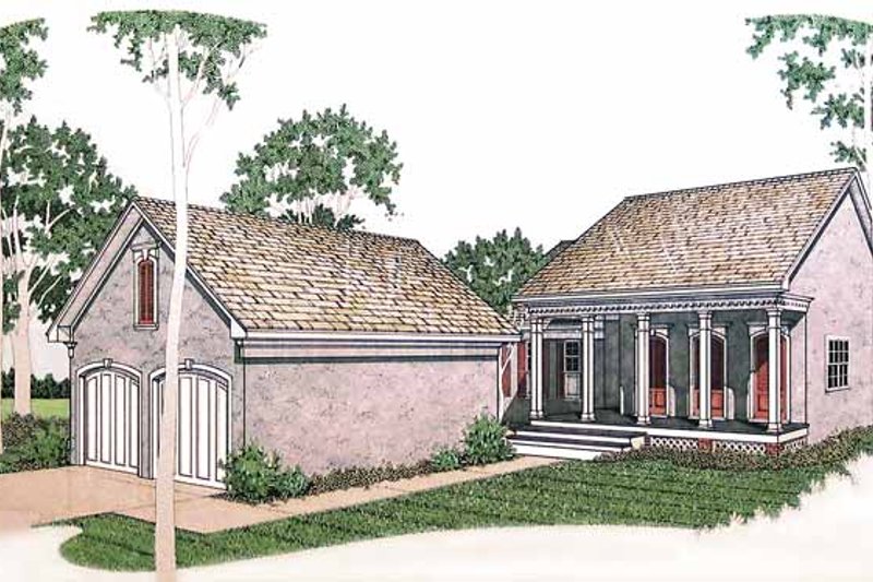 Dream House Plan - Traditional Exterior - Front Elevation Plan #45-416