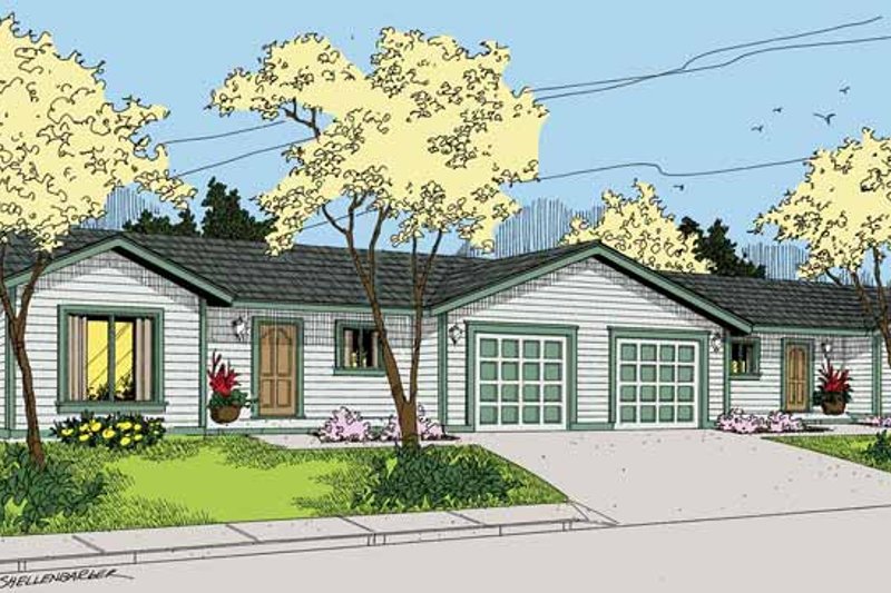 Home Plan - Country Exterior - Front Elevation Plan #60-1040