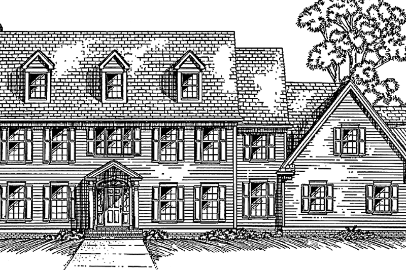 Dream House Plan - Classical Exterior - Front Elevation Plan #994-3