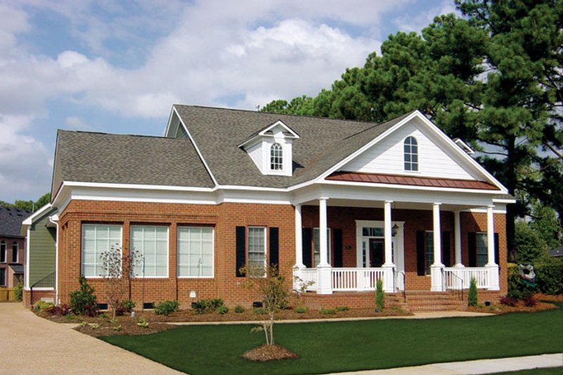 Home Plan - Exterior - Front Elevation 3 for Classical House Plan #137-315 - 4 bed, 3.5 bath