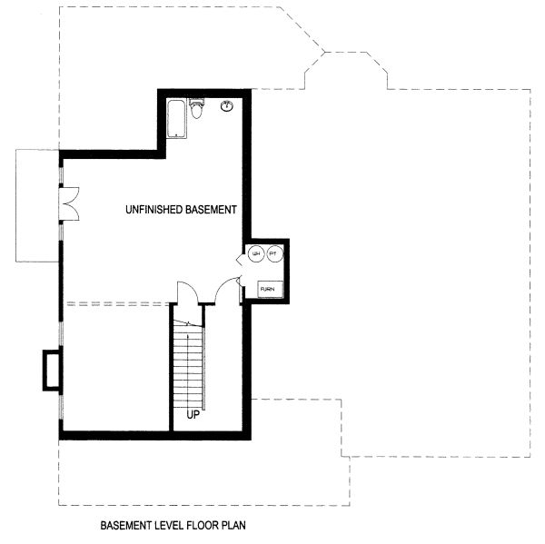 Architectural House Design - Country Floor Plan - Lower Floor Plan #117-878