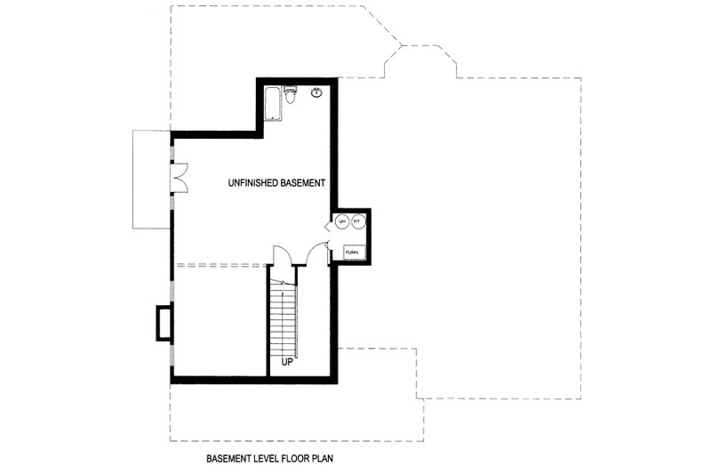House Blueprint - Floor Plan - Lower Floor for Country House Plan #117-878 - 3 bed, 3.5 bath
