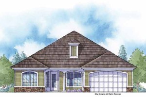 Country Exterior - Front Elevation Plan #938-11