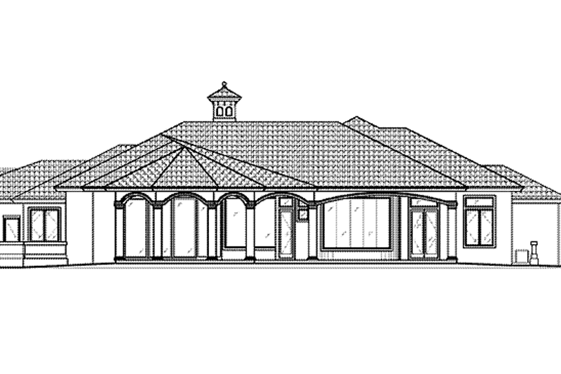 Dream House Plan - Exterior - Rear Elevation for Mediterranean House Plan #1017-29 - 3 bed, 3.5 bath