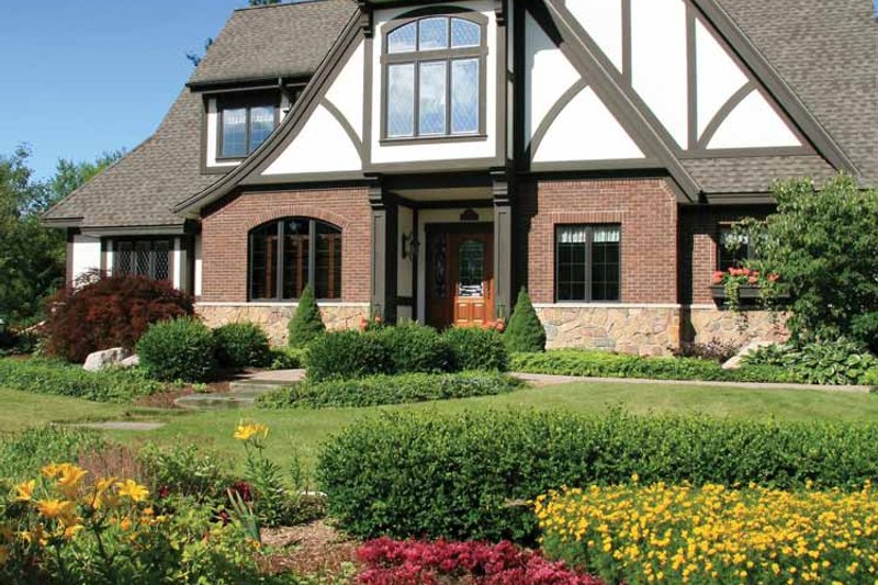 Home Plan - Exterior - Front Elevation 7 for Tudor House Plan #928-27 - 4 bed, 3.5 bath