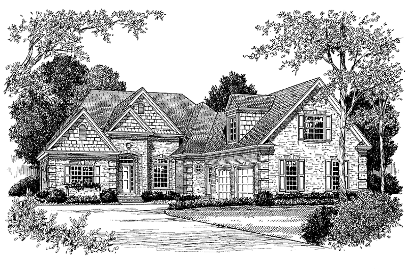 Dream House Plan - Exterior - Front Elevation 3 for Country House Plan #453-260 - 3 bed, 2.5 bath