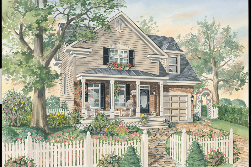 Dream House Plan - Country Exterior - Front Elevation Plan #25-4769