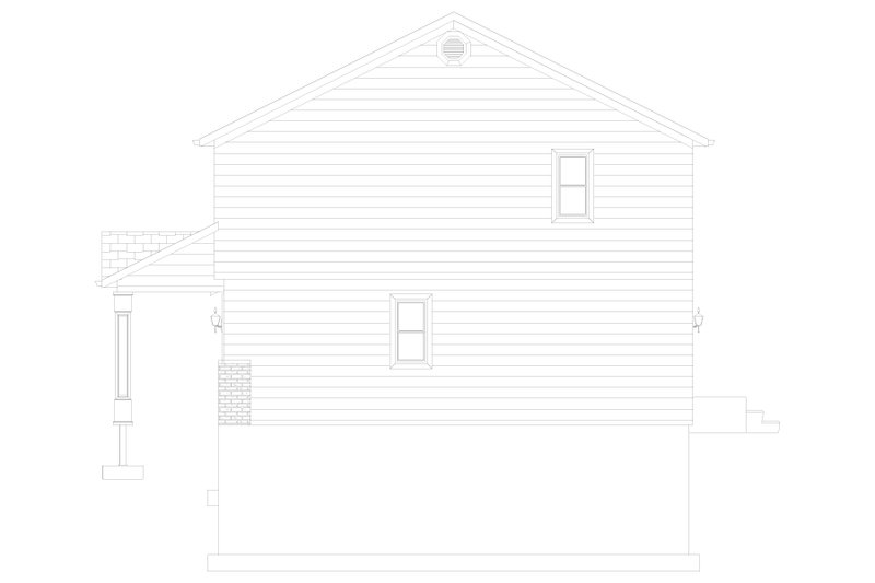 House Blueprint - Exterior - Other Elevation for Traditional House Plan #1060-440 - 3 bed, 2.5 bath