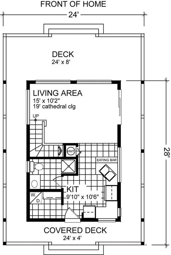 Home Plan - Traditional Floor Plan - Main Floor Plan #118-156