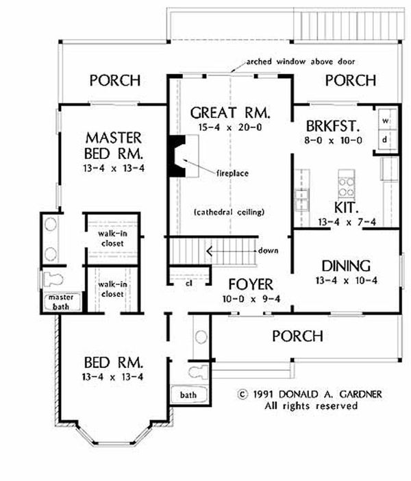 Architectural House Design - Country Floor Plan - Main Floor Plan #929-517