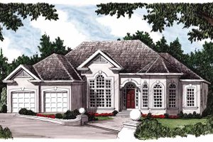 Mediterranean Exterior - Front Elevation Plan #927-187