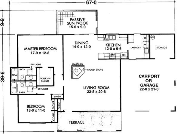 Dream House Plan - Prairie Floor Plan - Main Floor Plan #320-1351