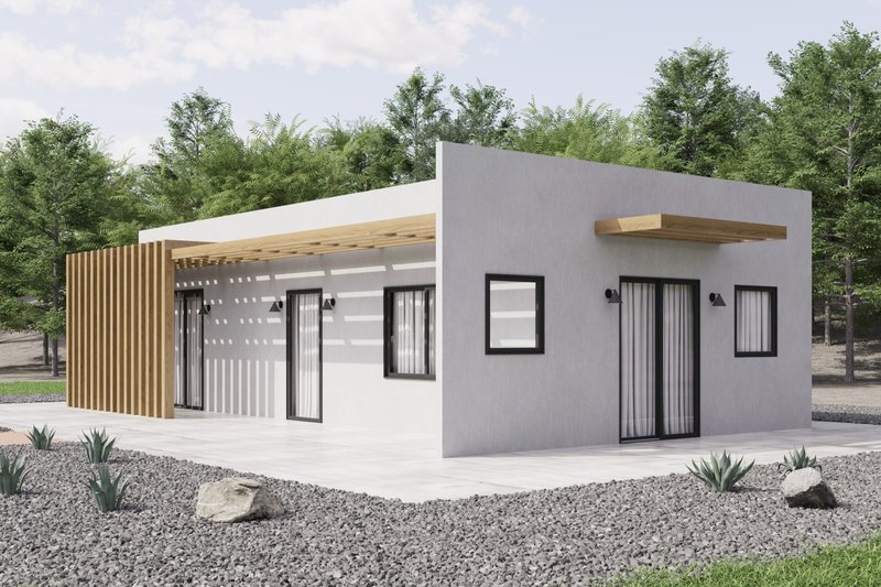Dream House Plan - Contemporary Exterior - Front Elevation Plan #1106-39