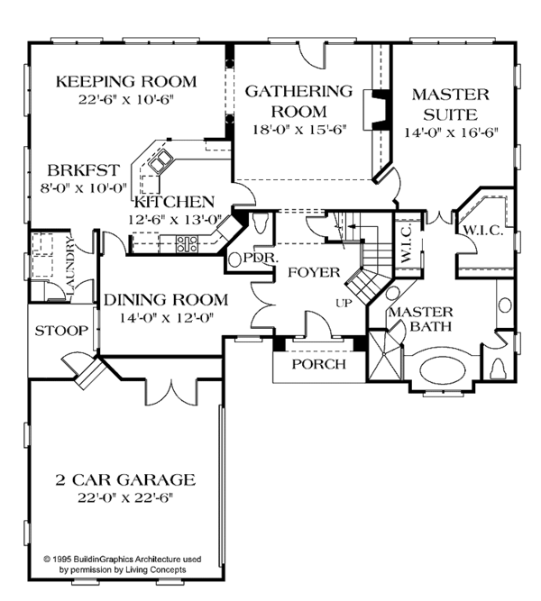House Plan Design - European Floor Plan - Main Floor Plan #453-410