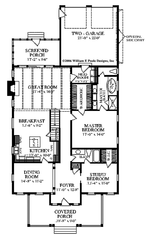 Home Plan - Craftsman Floor Plan - Main Floor Plan #137-337