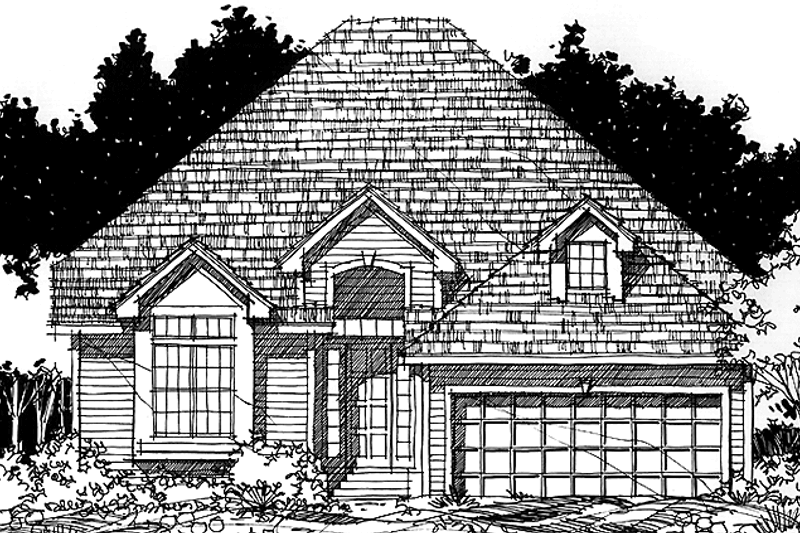 Dream House Plan - Traditional Exterior - Front Elevation Plan #1007-25
