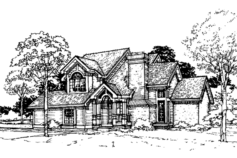 Dream House Plan - Contemporary Exterior - Front Elevation Plan #320-690