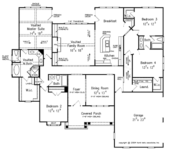 Home Plan - Colonial Floor Plan - Main Floor Plan #927-317