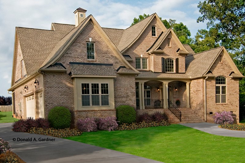 House Plan Design - Exterior - Front Elevation 3 for European House Plan #929-870 - 5 bed, 4 bath