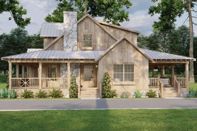 House Design - Exterior - Other Elevation 1 for Country House Plan #923-406 - 3 bed, 2.5 bath