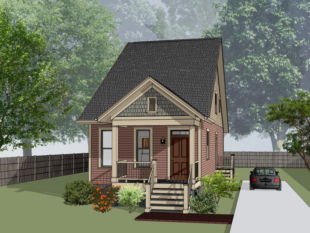 Bungalow Style House Plan - 4 Beds 2 Baths 1412 Sq/Ft Plan #79-342 ...