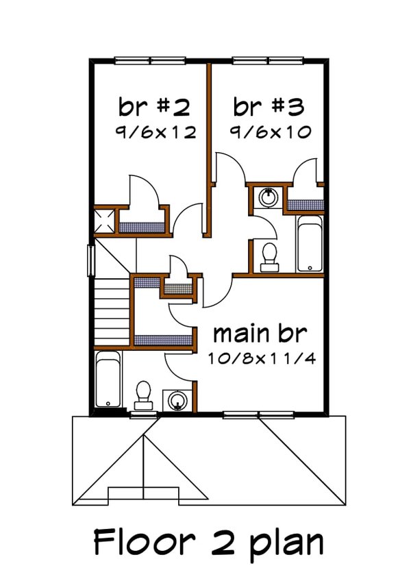 Dream House Plan - Craftsman Floor Plan - Upper Floor Plan #79-311