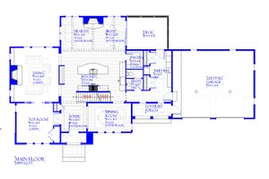 Floor Plan - Main Floor for European House Plan #901-143 - 3 bed, 2.5 bath