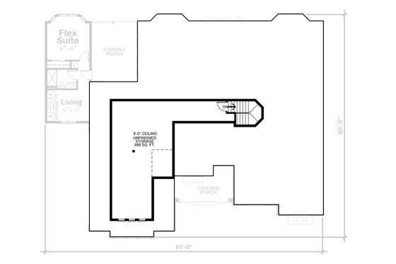 Floor Plan - Upper Floor for European House Plan #20-2361 - 4 bed, 4 bath
