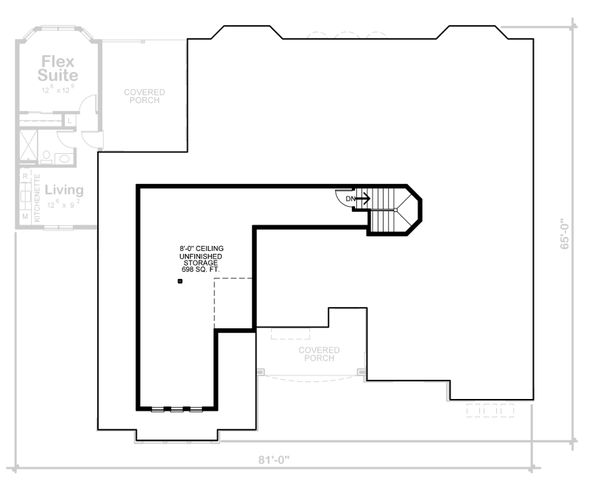 House Design - European Floor Plan - Upper Floor Plan #20-2361