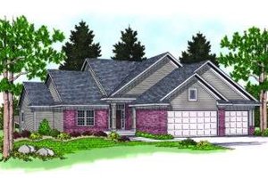 European Exterior - Front Elevation Plan #70-794