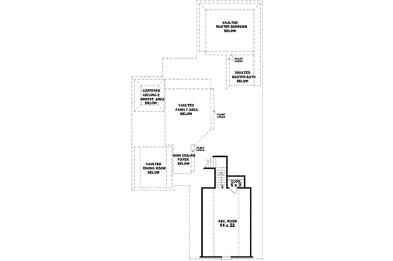 Floor Plan - Upper Floor for Traditional House Plan #81-926 - 3 bed, 2 bath